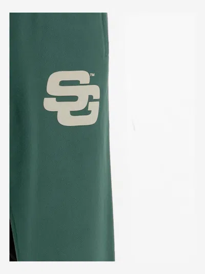 Summer Games Logo-embellished Elasticated-waist Track Pants In Green