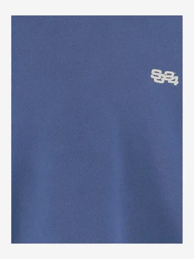 Summer Games Cotton Sweatshirt With Logo In Blue