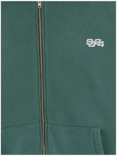 Summer Games Cotton Hoodie With Logo In Black