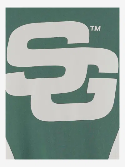 Summer Games Cotton T Shirt With Logo In Green