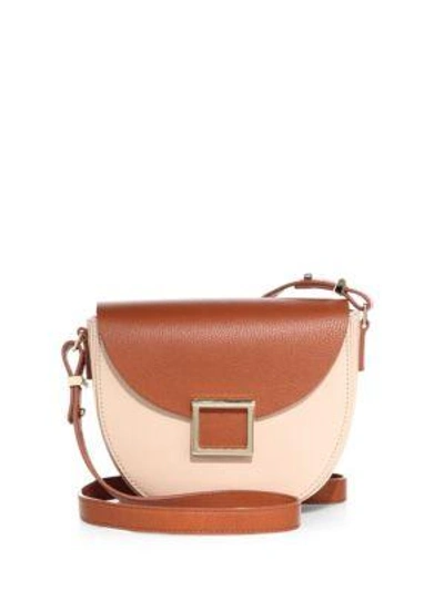 Shop Jason Wu Mini Jaime Two-tone Leather Saddle Bag In Pink Curry