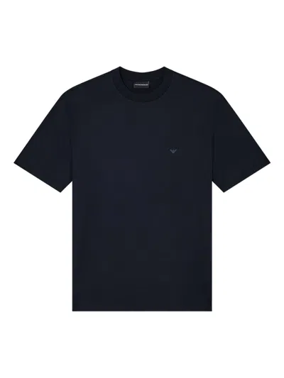 Emporio Armani Basic Crew Neck T-shirt In Blue