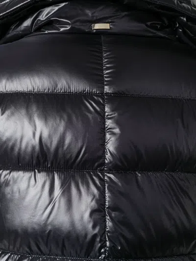 Herno Cleofe Black Down Jacket With Front Zip Closure In Tech Fabric Woman In Black