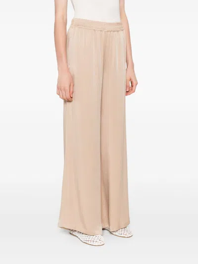 Fabiana Filippi Wide-leg Trousers Elasticated Waist In Neutral