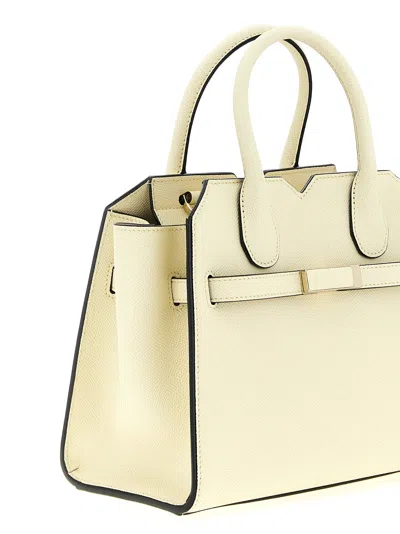 Valextra Milano Mini Handbag In Sand