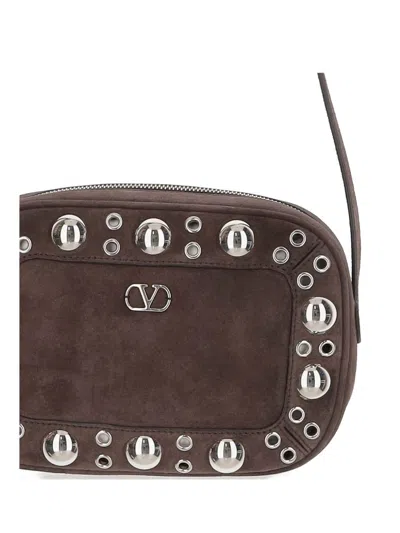 Valentino Garavani Nellcote Shoulder Bag In Brown