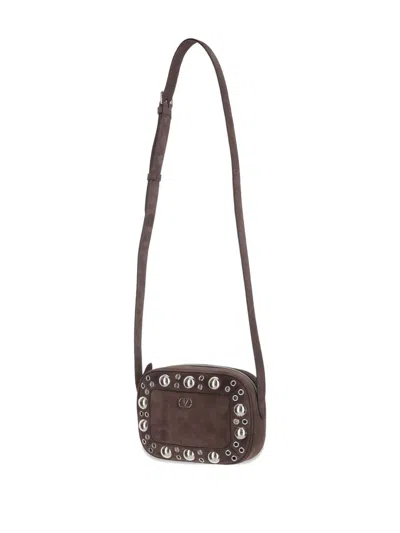 Valentino Garavani Nellcote Shoulder Bag In Brown