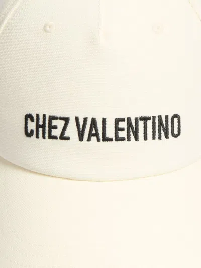 Valentino Garavani Chez Valentino Baseball Cap In White