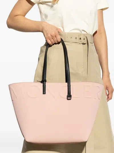 Moncler Mini Very Tote Bag In Pink