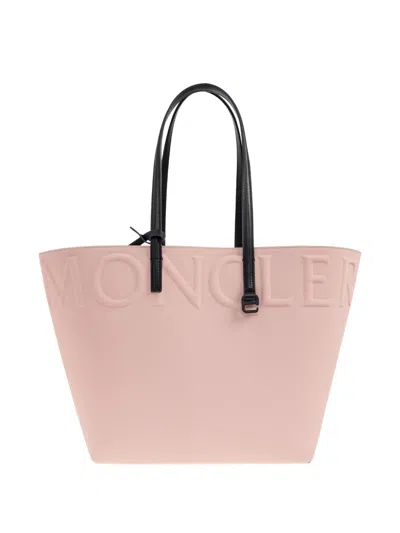 Moncler Mini Very Tote Bag In Pink