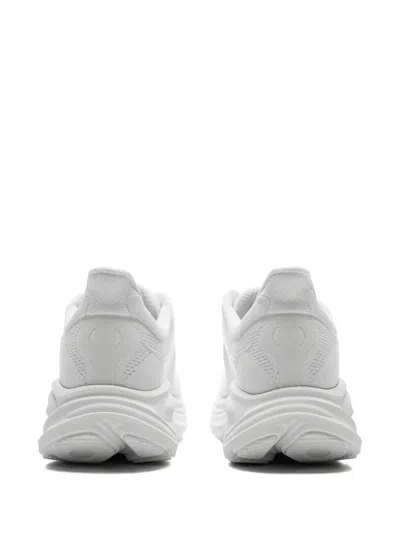 Hoka Streamlined White Sneakers With Cushioned Sole