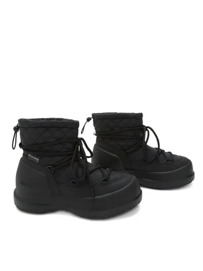Moon Boot Boots With Logo In Black