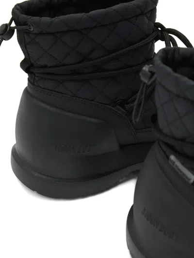 Moon Boot Boots With Logo In Black