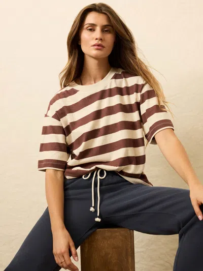 Faherty Hemp Blend Vintage T-shirt In Multi