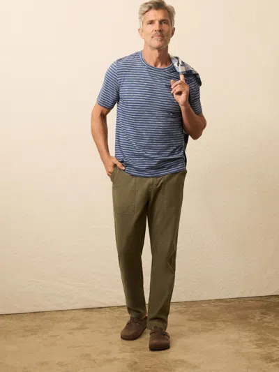 Faherty Sunwashed T-shirt In Blue