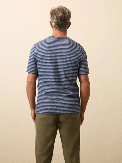 Faherty Sunwashed T-shirt In Blue