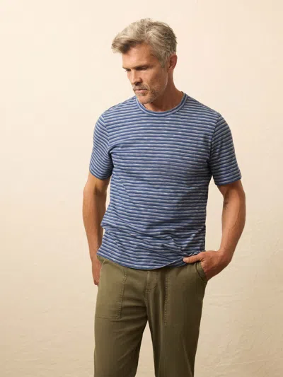 Faherty Sunwashed T-shirt In Blue