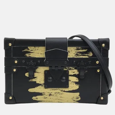 Pre-owned Louis Vuitton Petite Malle In Black