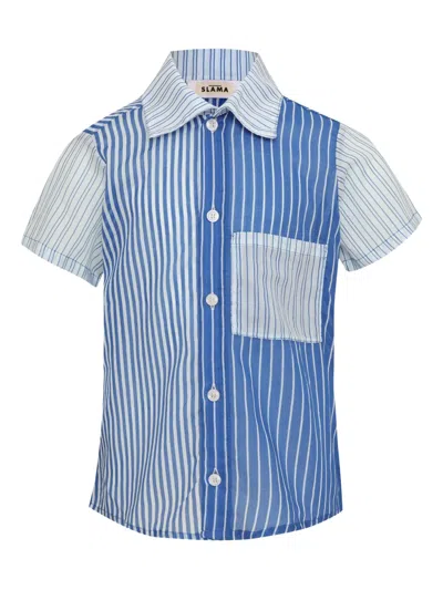 Amir Slama Striped Pocket Shirt In Multi