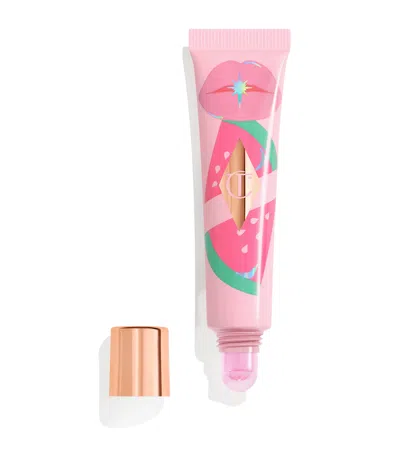 Charlotte Tilbury Unreal Lips Healthy Glow Nectar Lip Oil With Hyaluronic Acid And Vitamin E Juicylicious Pink Waterme