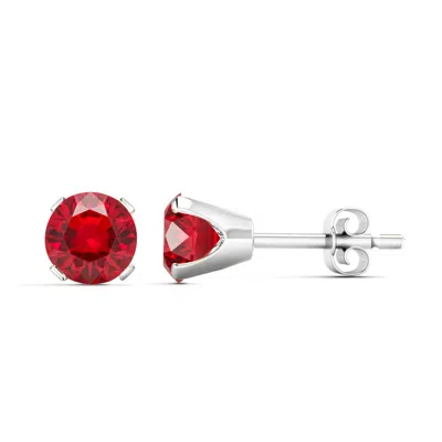 Superjeweler 2 Carat Gemstone Stud Earrings In Gold-classic Solitaire Gemstone Earrings All Gemstone Options In Multi