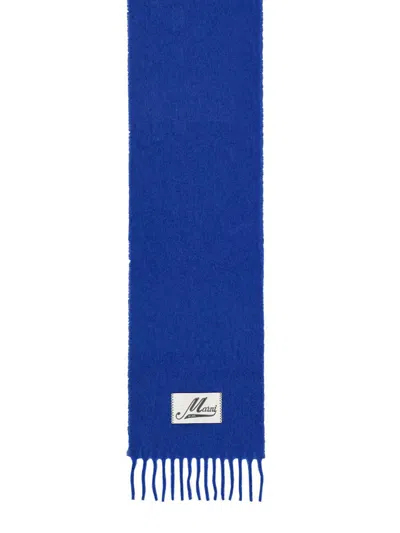 Marni Blue Scarf With Bangs In Blue