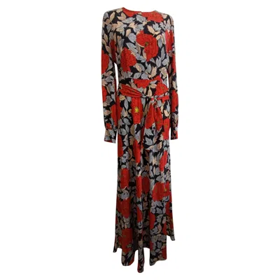Diane Von Furstenberg Floral-printed Maxi Dress In Multicolor Viscose In Multi