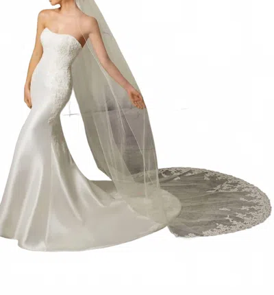 Morilee Venice Lace Cathedral Length Wedding Veil In Ivory/gold In Neutral