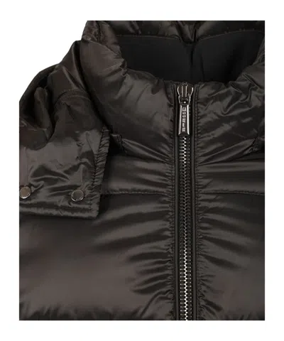 Moorer Padded Jackets With Hood And Side Pockets In Black