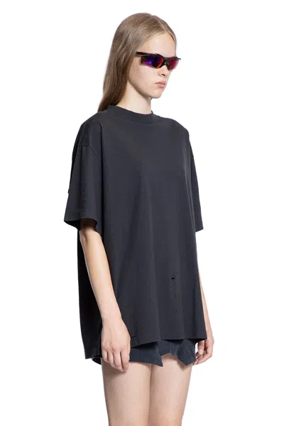 Balenciaga Blackletter Script Oversized T-shirt In Black