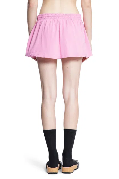Balenciaga Laurel Classic Football Shorts Mini Skirt In Pink