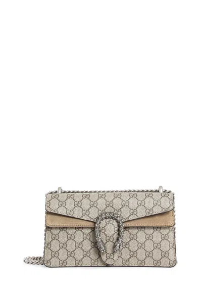 Gucci Beige Dionysus Medium Shoulder Bag In Sand