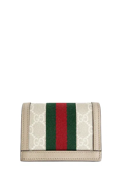 Gucci Ophidia Kartenetui Mit Gg In Sand