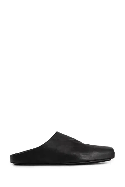 Uma Wang Mules Neri Da Uomo In Black
