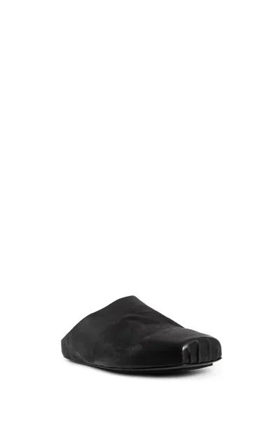 Uma Wang Mules Neri Da Uomo In Black
