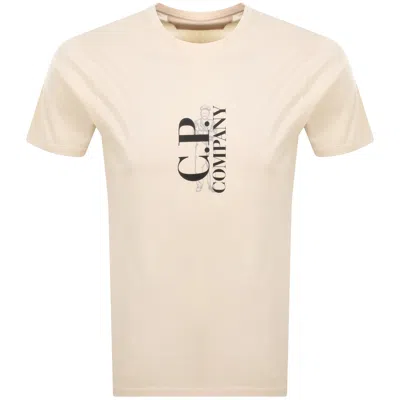 C.p. Company Cp Company Logo T Shirt Pistachio Shell In Neutral