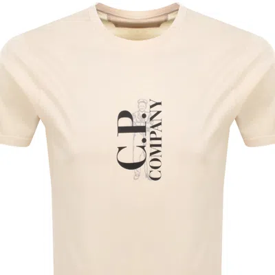 C.p. Company Cp Company Logo T Shirt Pistachio Shell In Neutral