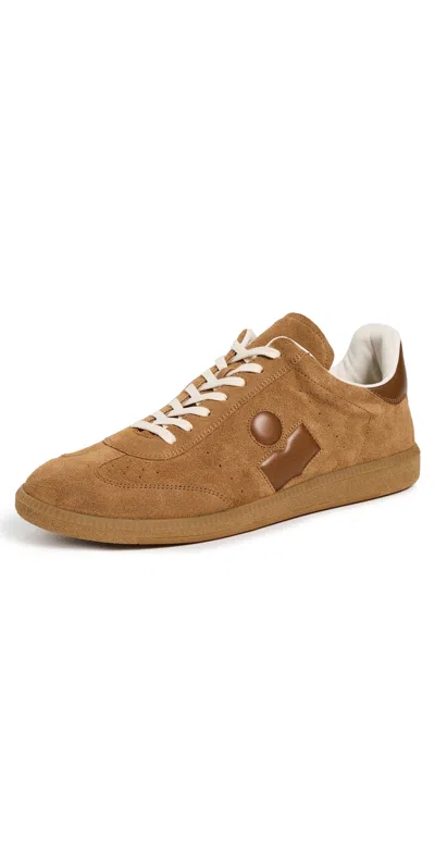 Isabel Marant Suede Perforated Sneakers Rubber Sole In Brown