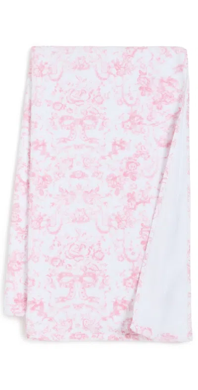 Loveshackfancy Bath Towel Cupids Pink In Pink