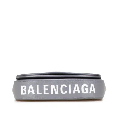 Pre-owned Balenciaga Gray Leather Shoulder Bag ()