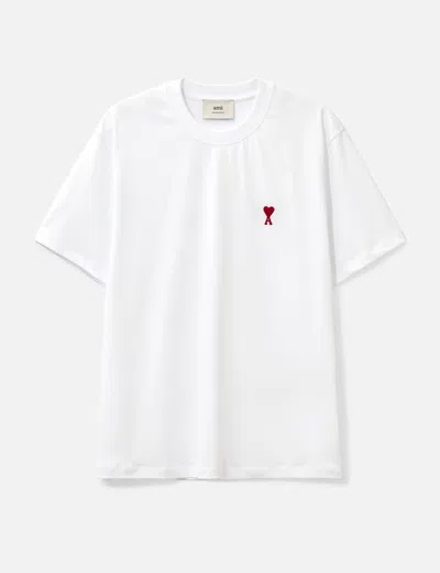 Ami Alexandre Mattiussi Ami Paris Ami De Coeur White Oversize T Shirt
