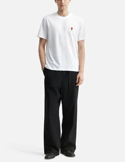 Ami Alexandre Mattiussi Ami Paris Ami De Coeur White Oversize T Shirt