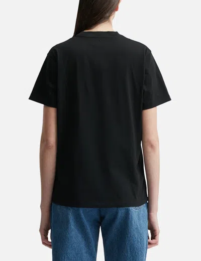 Ami Alexandre Mattiussi Ami De Coeur Black T-shirt In Black