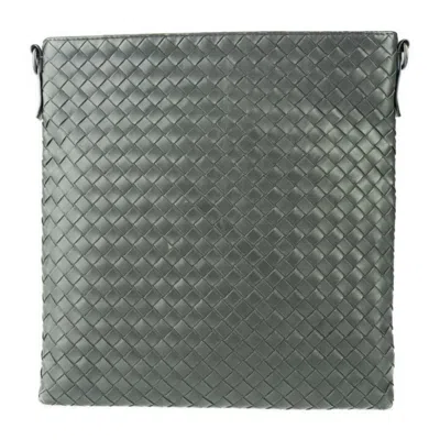 Pre-owned Bottega Veneta Intrecciato Gray Intrecciato Shoulder Bag ()
