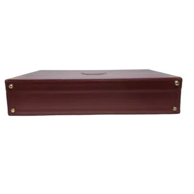 Pre-owned Cartier Must Bordeaux Leather Attaché Case ()