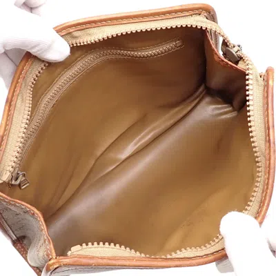 Pre-owned Celine Beige Brown Pvc Leather Clutch Bag ()