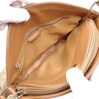 Pre-owned Celine Beige Brown Pvc Leather Shoulder Bag ()