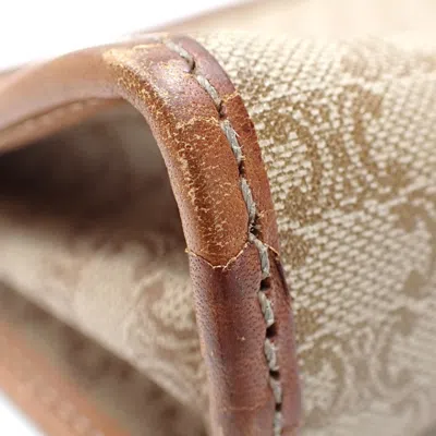 Pre-owned Celine Beige Brown Pvc Leather Clutch Bag ()