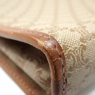Pre-owned Celine Beige Brown Pvc Leather Clutch Bag ()