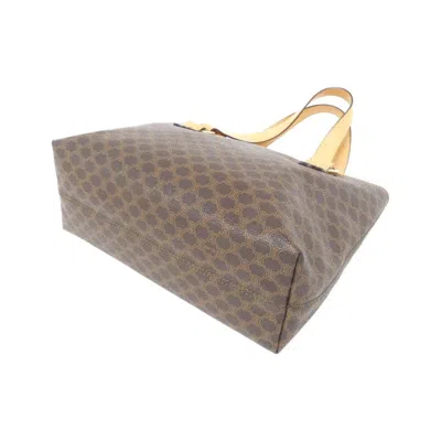 Pre-owned Celine Brown Coated Canvas Shoulder Bag ()